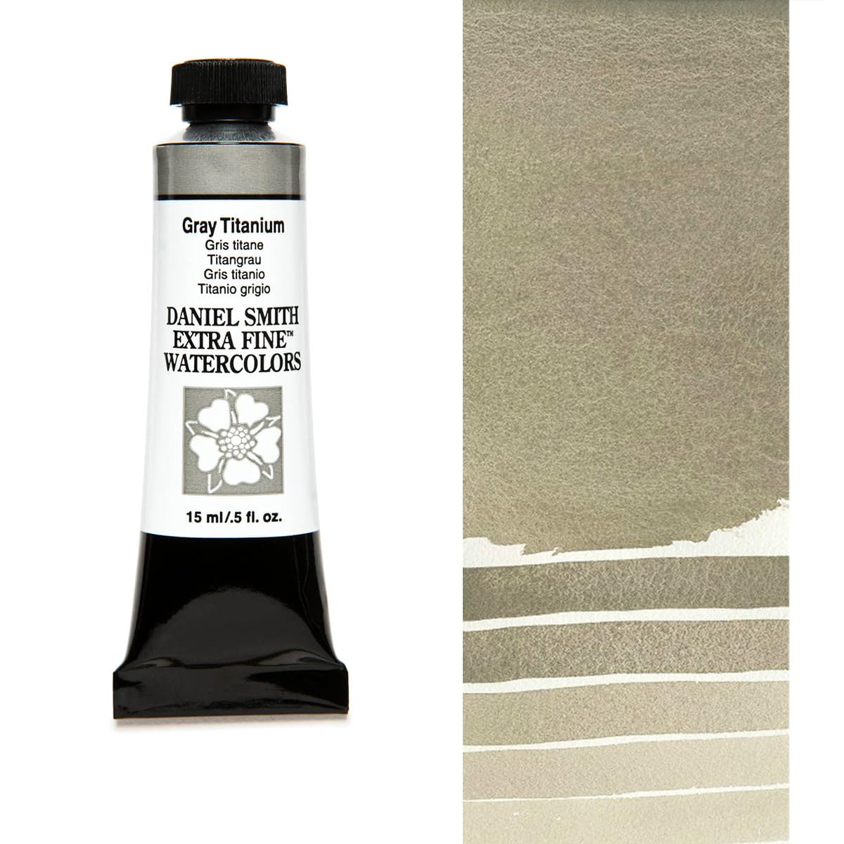Daniel Smith Watercolor, 15 Milliliter Tube, Gray Titanium (284600241)