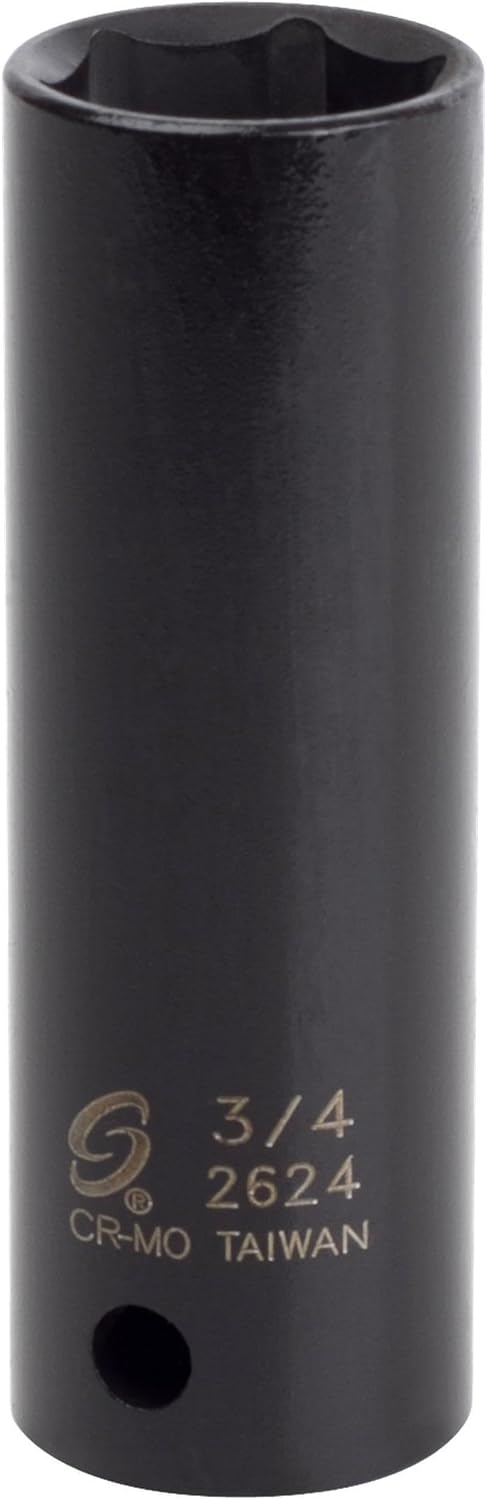 Sunex 2624 1/2-Inch Drive 3/4-Inch Extra Thin Wall Deep Impact Socket