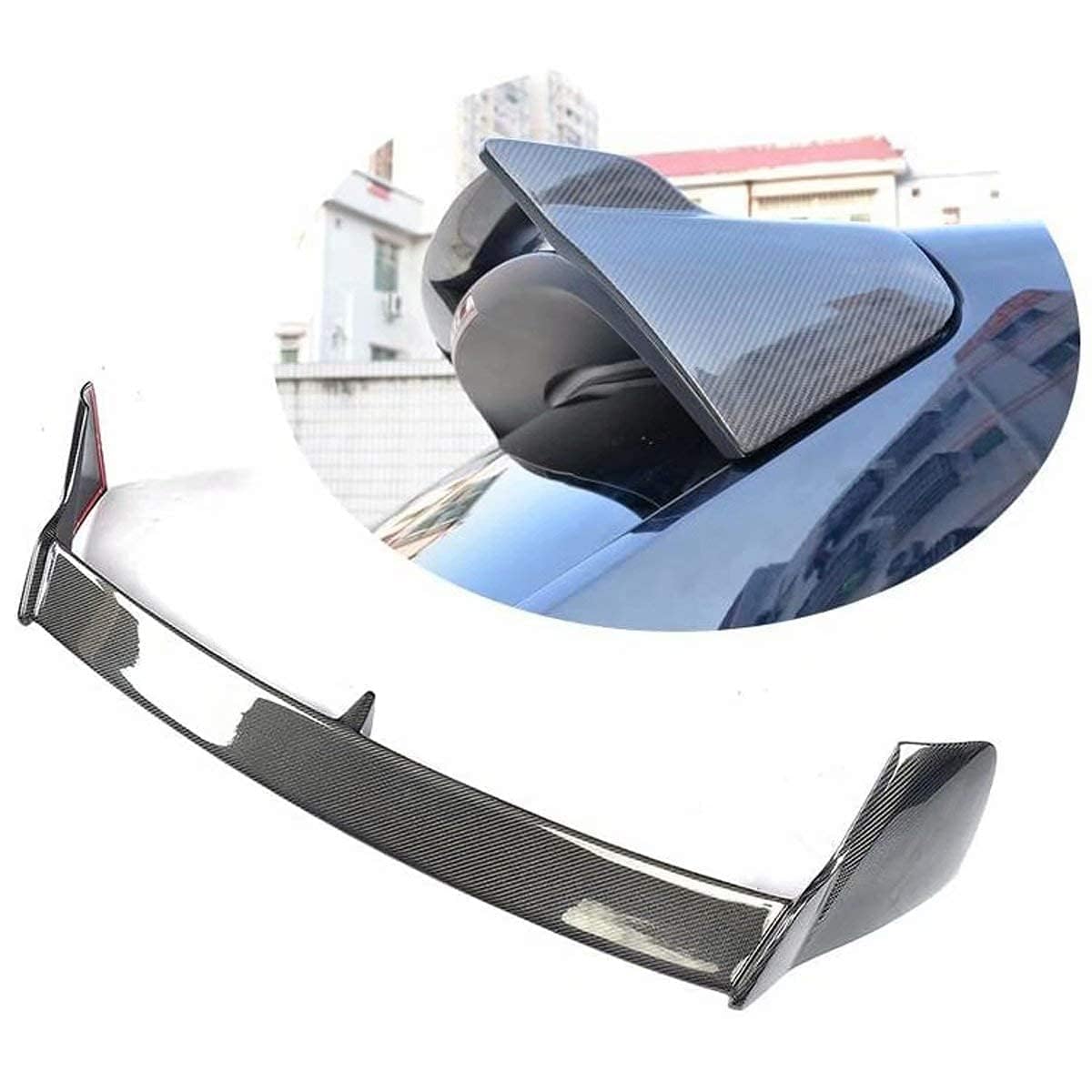 Aileron de Coffre arrière pour Porsche Cayenne 4 Porte 2015-2017, Becquet de fenêtre arrière de Toit Aile lèvre Spoiler Voiture DéCoration Accessoires