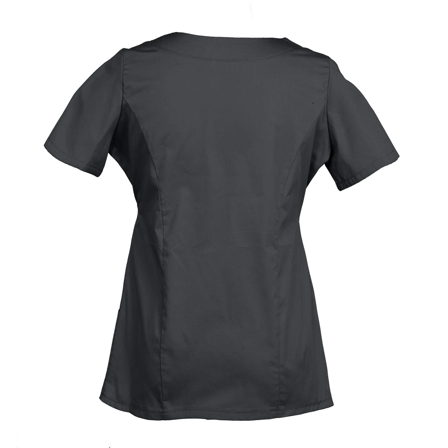 Women's Embroidered Scrub Top Personalized with Your Text Black