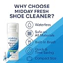 Midday fresh Shoe Cleaner with Built-In Brush | Waterless Quick & Effective Stain Remover for Sneakers | sports shoes, canvas, Leather, (100ml) White Shoe Cleaning Kit gallery image