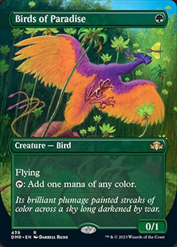 Magic: the Gathering - Birds of Paradise (439) - Borderless - Dominaria Remastered
