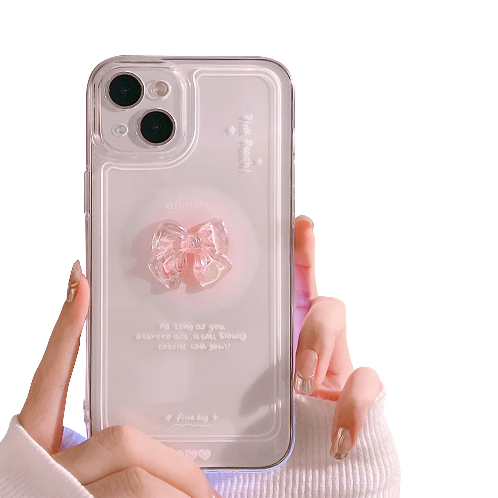 Amazon.com: Ownest Compatible for iPhone 13 Cute 3D White