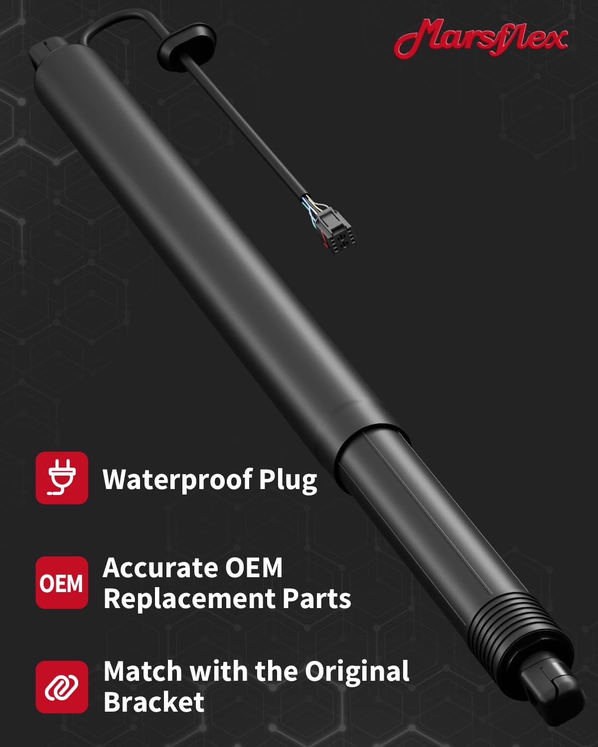 Marsflex Power Rear Tailgate Liftgate Struts Fit for Hyundai Palisade 2020-2024 Electric Hatch Lift Actuator Support Trunk Shock OEM# 81831S8100, 81841S8100, 2Pcs, 1Pair