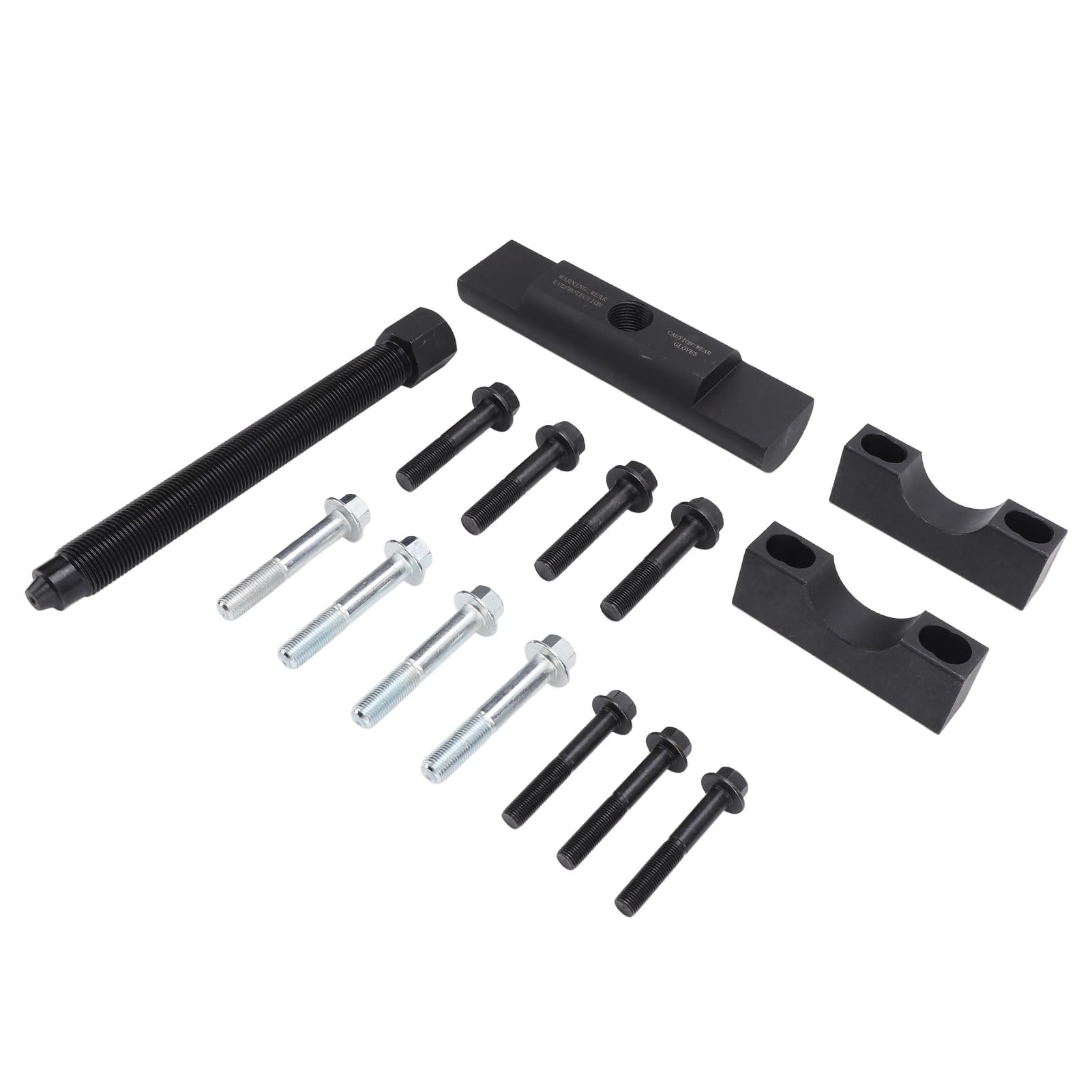 Kit de Herramientas de Alta Resistencia con Extractor de Yugo para Extracción e Instalación de Yugo para Camiones Clase 6-8, Acero Al Carbono, 16 Piezas