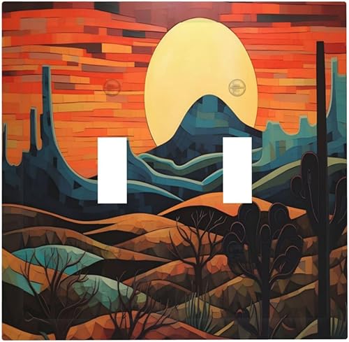 Miniatura 29 de Cubiertas de Interruptor de Luz de 1 Pandilla Bosques Animales Flores Hierba Árboles Placa de Pared Decorativa Interruptor Eléctrico para Decoración