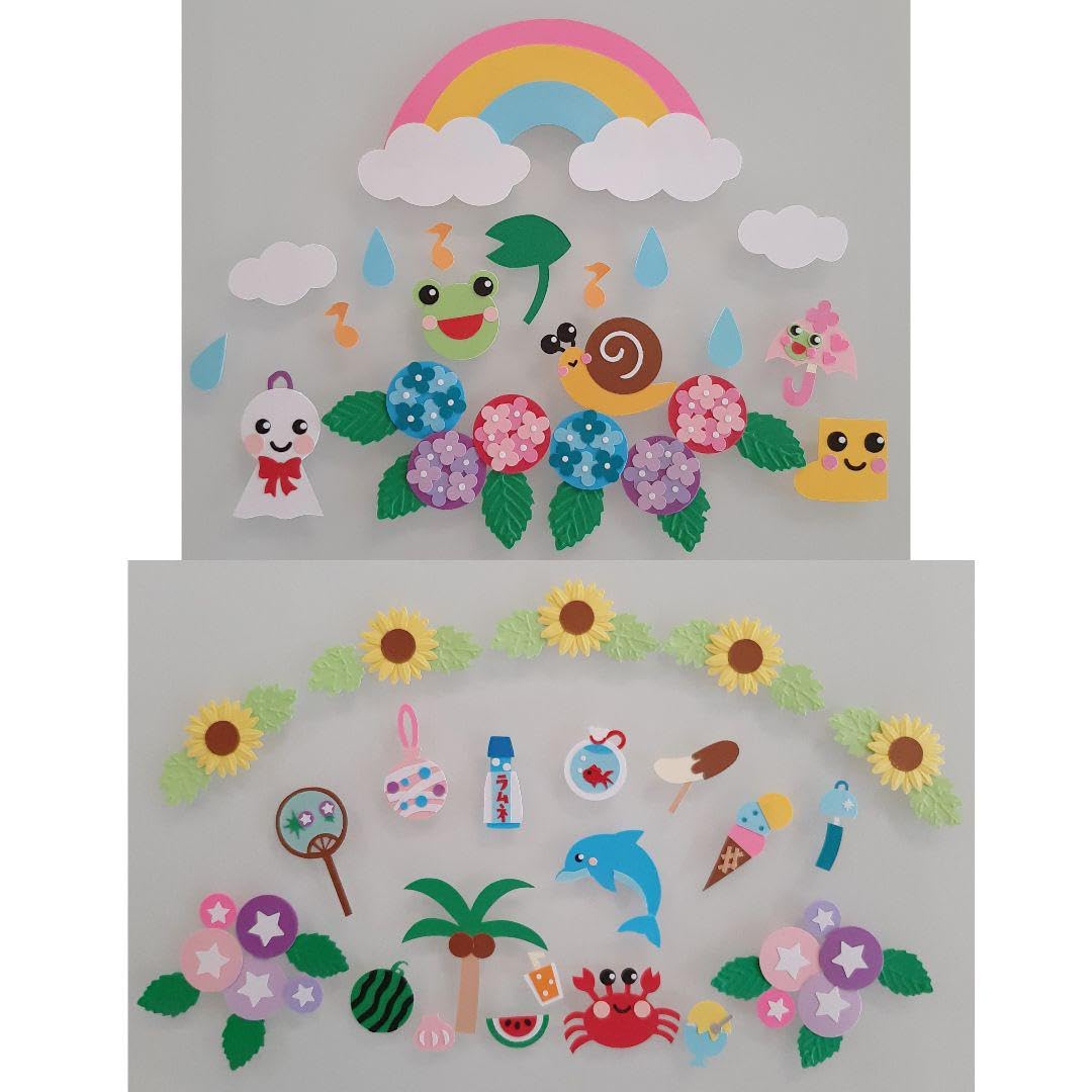 アルバムクラフト　ダイカット　梅雨 Amazon.co.jp: クラフトパンチ 梅雨 紫陽花 夏 アルバム スクラップ
