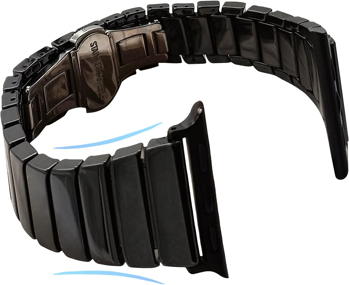 Ceramic Band for Apple Watch 11/10, Ultra 3, SE 3, Slim Bracelet for Women