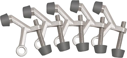 Miniatura 9 de Design House 181750 - Protector de pared para puerta con punta de goma, tapones de puerta ajustables, latón pulido, paquete de 5