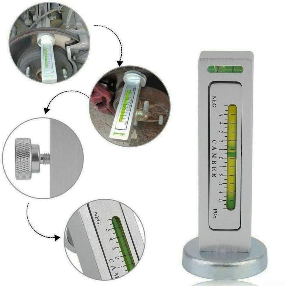 Herramienta de medición magnética para coche, medidor de alineación de camber de cuatro ruedas, herramienta de ajuste de regla de nivel magnético, medición precisa