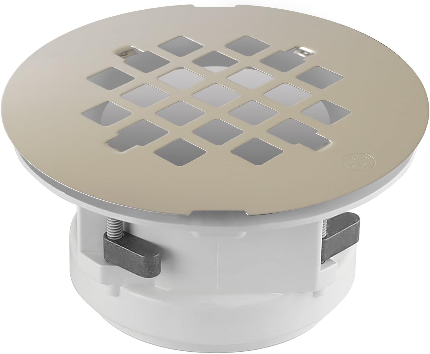 Wingtite Shower Drain, Installs from the Top, Brushed Nickel, Bathtub