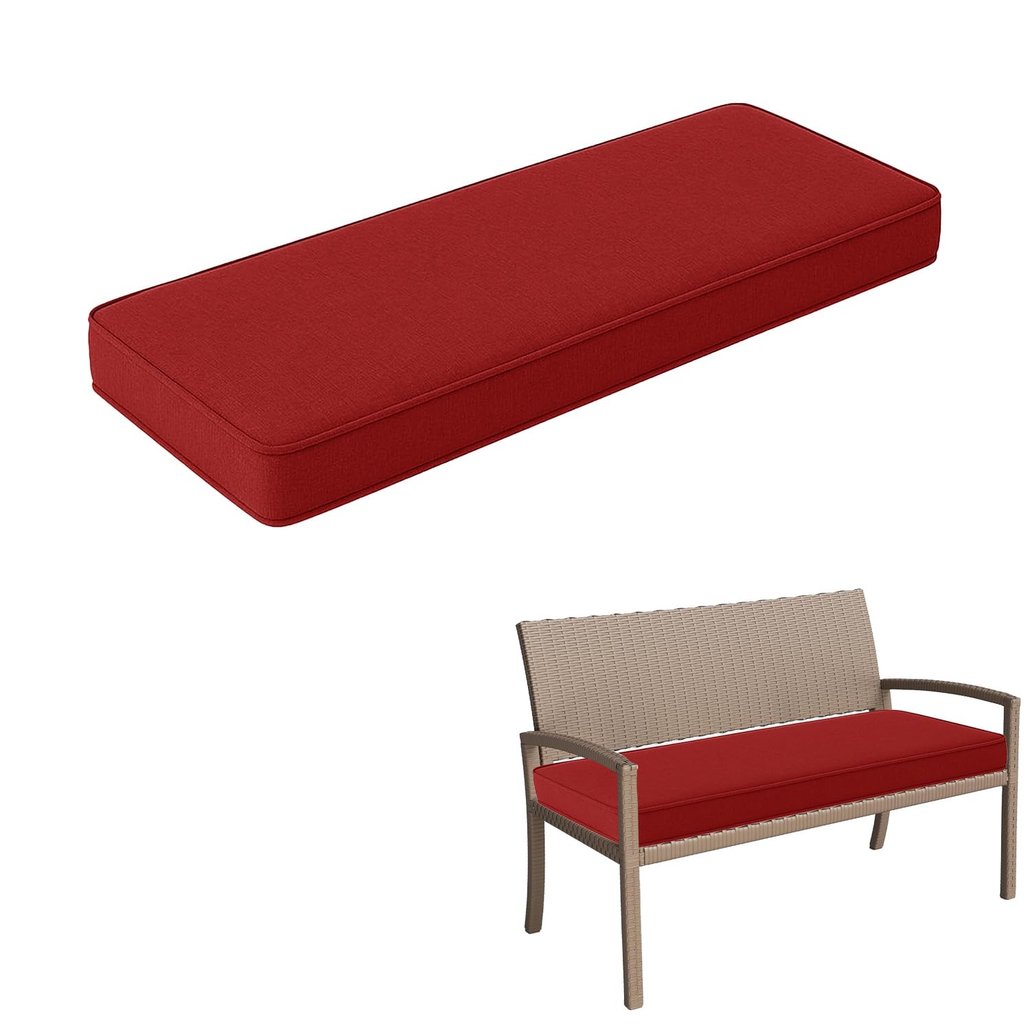 Coussin pour canapé de jardin rouge vin, l'accessoire imperméable de vos étés