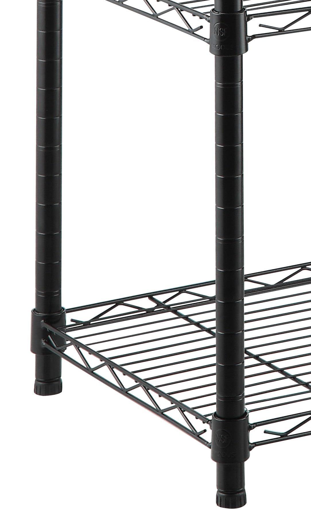 KitHome KG KITGARDEN Estantería Metálica Decorativa de Acero en Negro y 3 Baldas, 75x60x35cm
