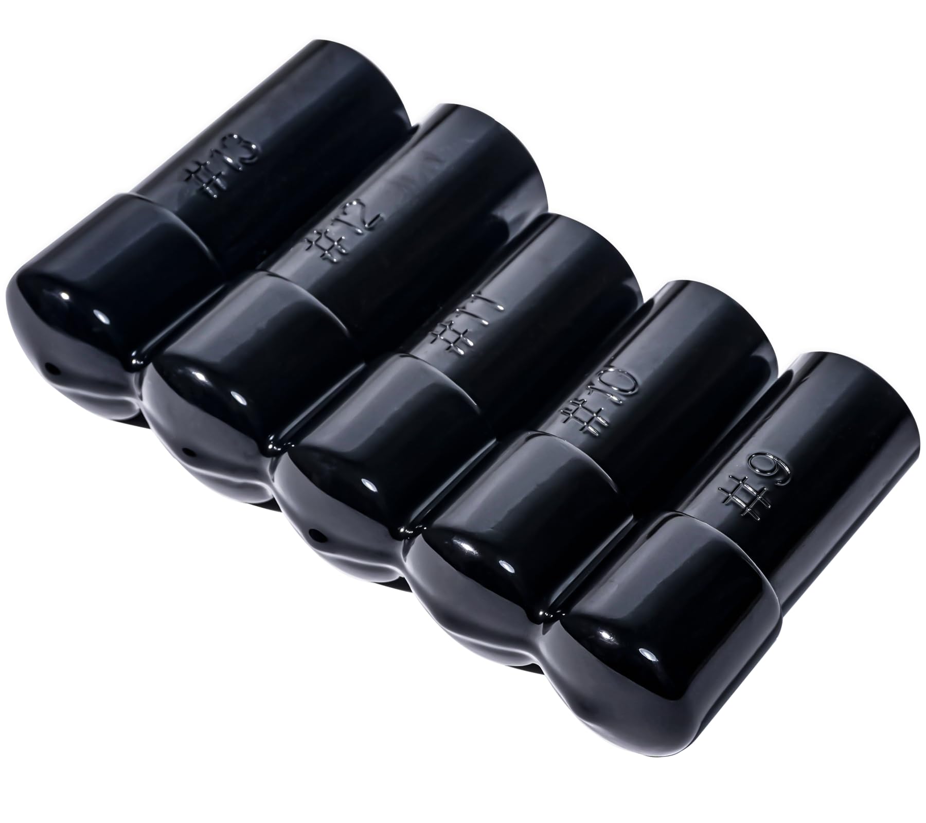 71670 - Juego de 5 llaves de vaso grandes para grifos de 5/20.3 cm, 11/40.6 cm, 3/10.2 cm, 7/20.3 cm y 2.5 cm, compatible con grifos estándar M.C.T.I