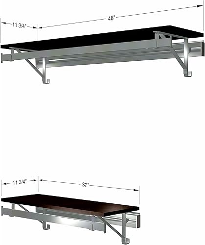 Miniatura 22 de RCMBY Elite 80" Top and Bottom Shelf Rod kit with Long Hang White Closet System