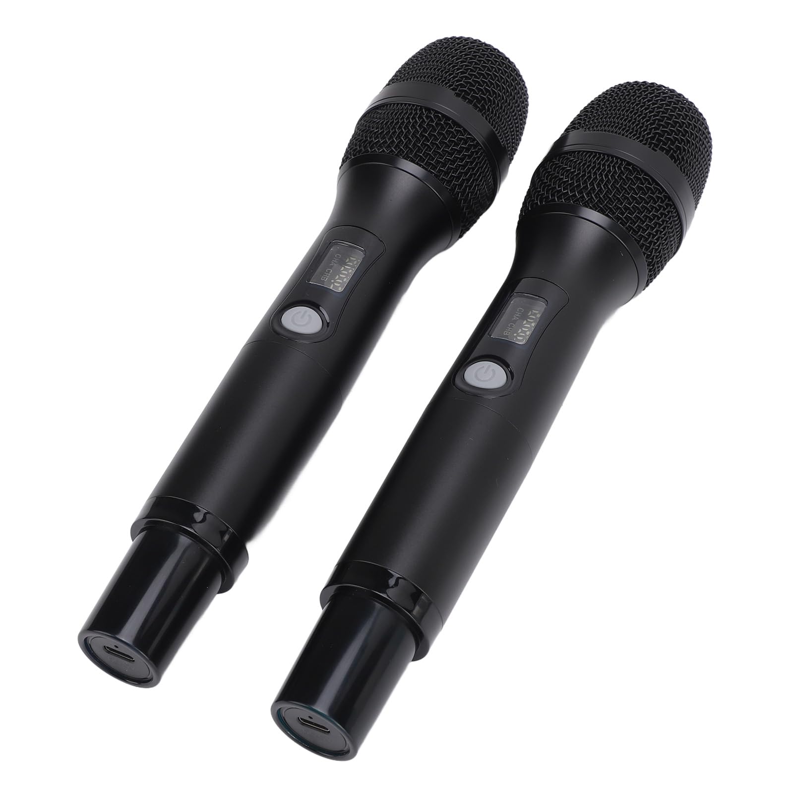 Mikrofon do Karaoke Podwójny Mikrofon Bezprzewodowy Ręczny Bezprzewodowy UHF Dynamic z ładowalnym Odbiornikiem do śpiewu KTV, Wyjątkowo Czysta jakość Dźwięku, kompatybilność