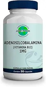 Suplemento Adenosilcobalamina (Vitamina B12) 1Mg - 30 Cápsulas de Tapioca Sublingual