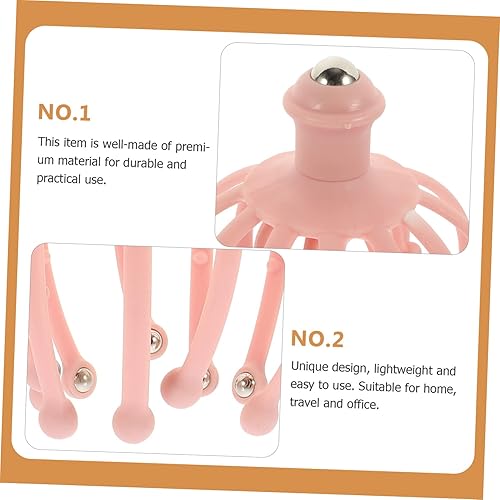 Miniatura 5 de Masajeador de cuero cabelludo 1 Unidades Masajeador de cabeza Masajeador de pelo Masajeador multifunción Cabeza Bola de Acero Herramienta Meridian