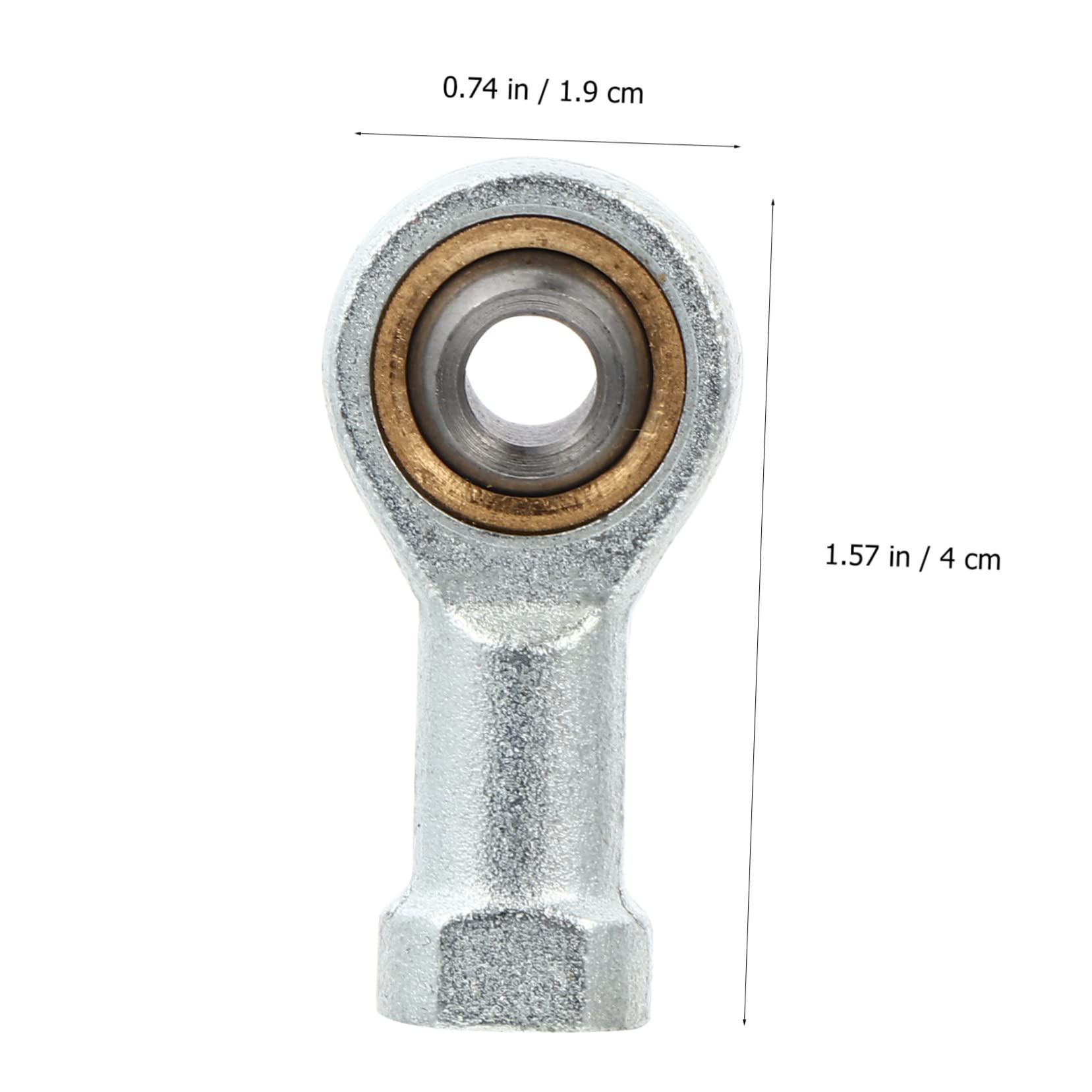 FUNOMOCYA 4pcs Joint Bearing Aluminum Rod Ends Machine Rod End Bearing Female Rod Ends Machine Female Thread Connector Machine Accessories Joint Rod End Part Stainless Steel