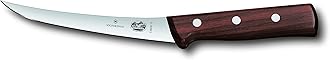 6-Inch Curved Rosewood Boning Knife with Semi-Stiff Blade