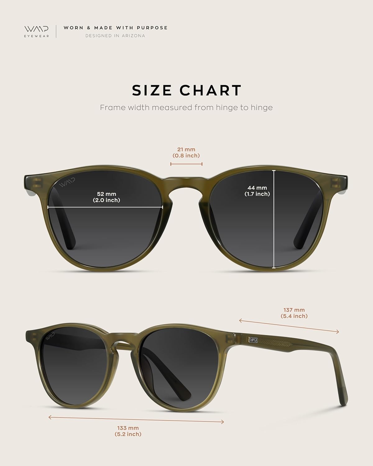 WearMe Pro WMP Eyewear - Classic Round Polarized Sunglasses for Men | Retro Design with UV Protection - Image 6