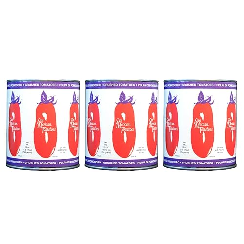 SMT San Merican Tomato, Tomates triturados, 28 oz (paquete de 3)