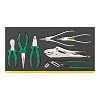 Stahlwille 96830118 7-Pieces Pliers Set, Drop-forged Steel, Multi-purpose Pliers wComfortable Handle, Strong & Durable, for Repairs, For the Drawers of Tool Trolley No. 13217, Made in Germany