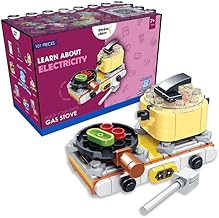 STEM Home Appliance Gas Stove Building Blocks Set (92 Pcs) | DIY Kitchen & Pretend Play Toy for Kids 6+ Years (Boys & Girls) | Educational Role Play Creativity Toy