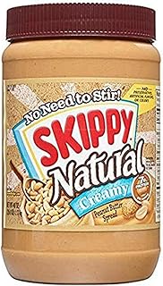 SKIPPY Natural Creamy Peanut Butter, 7 g Protein Per Serving, 40 Ounce (...