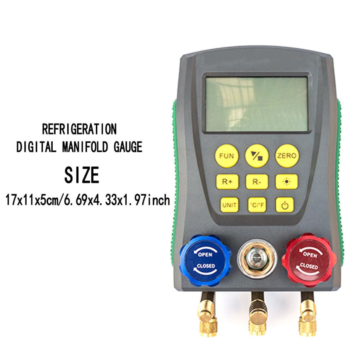 Manómetro digital de refrigeración DY517, aire acondicionado para coche, presión, temperatura, manómetro electrónico, herramientas de prueba, colector digital