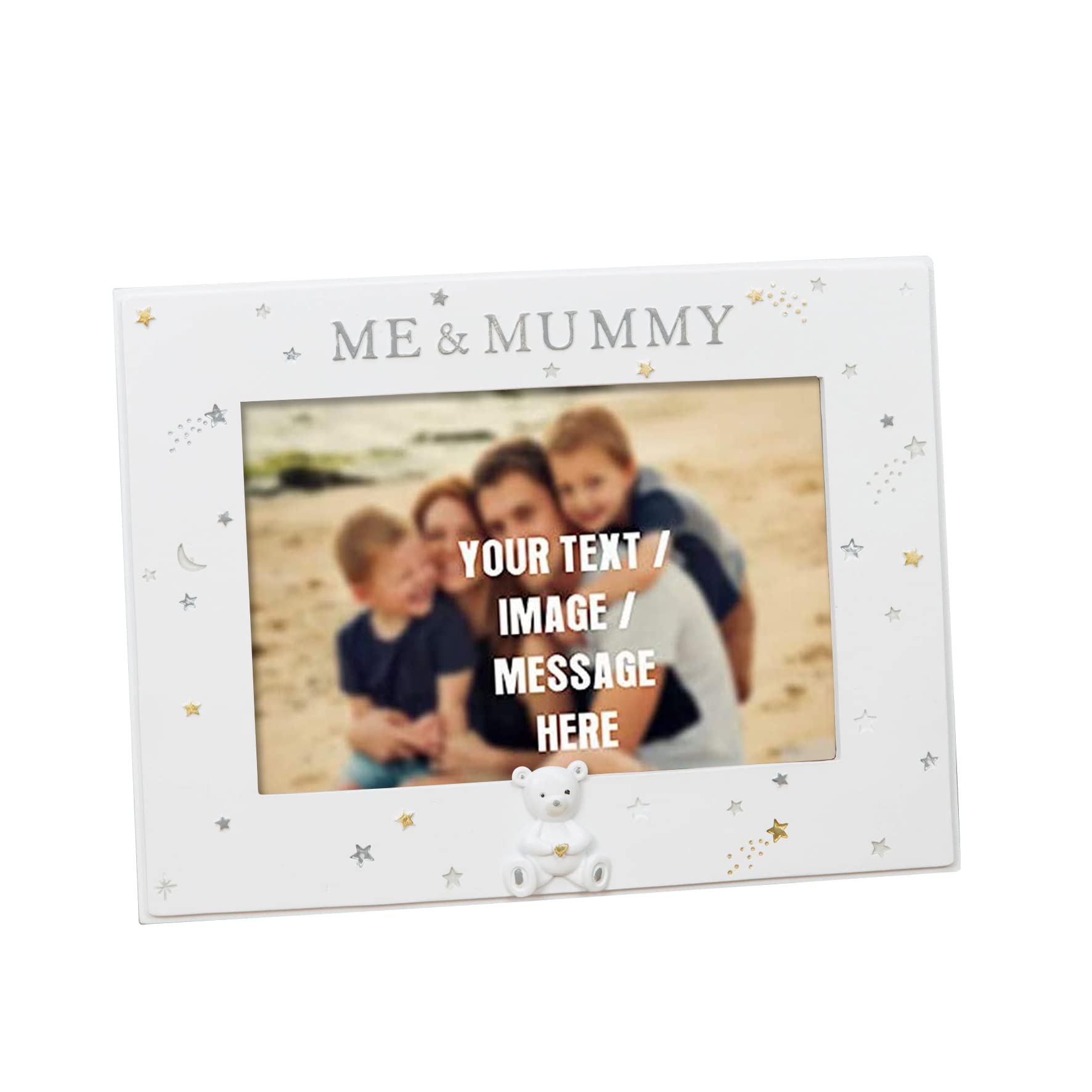 Personalised Mothers day 6" x 4" MUMMY & ME PHOTO FRAME Mummy Child Love Birthday.