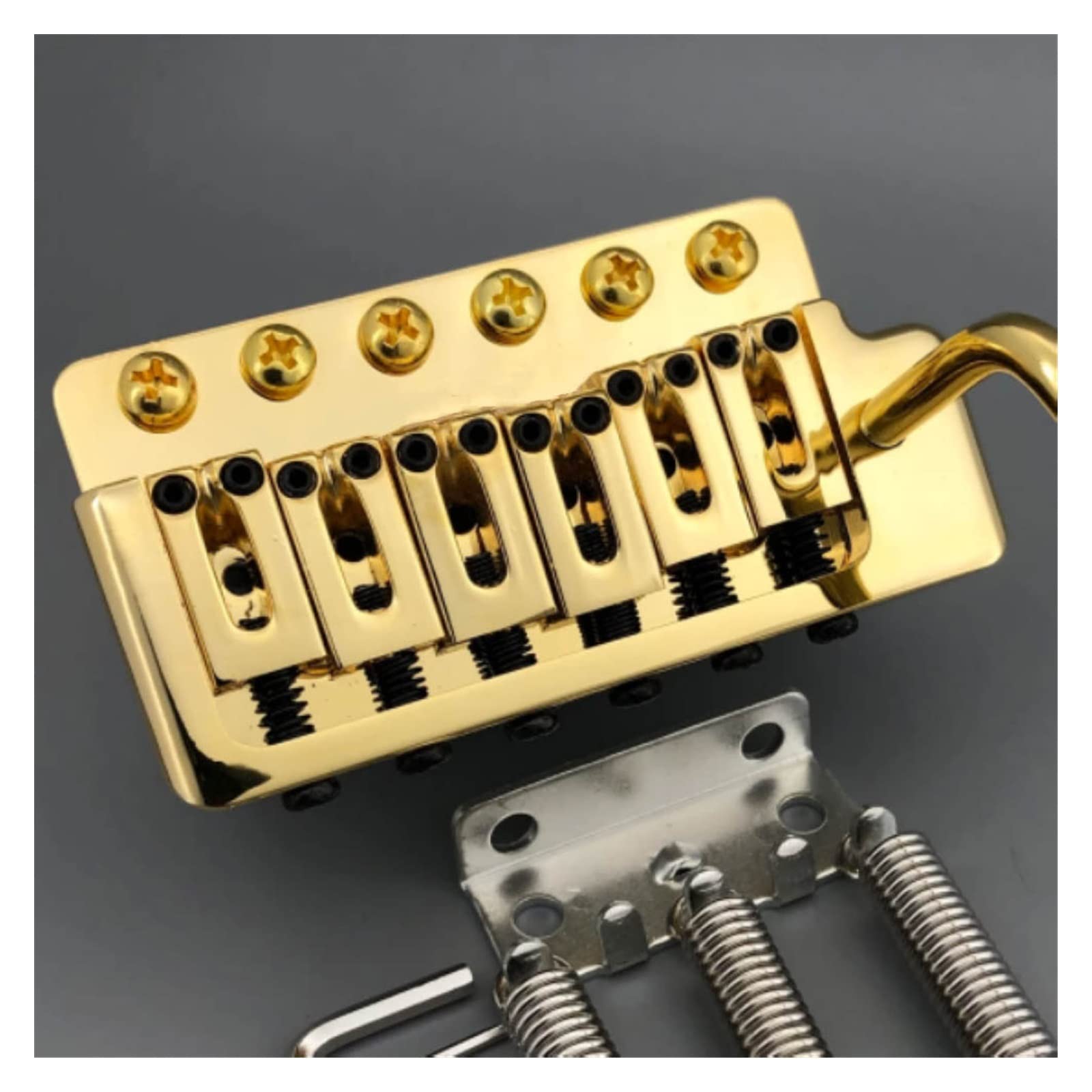 Sistema Puente de Guitarra Eléctrica Guitarra Eléctrica Tremolo Fijo Vibrato Bridge Gold Puente De Guitarra Eléctrica