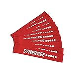 Synergee 10 Pack Mini Band Resistance Loop Exercise Bands Red XX-Heavy Resistance