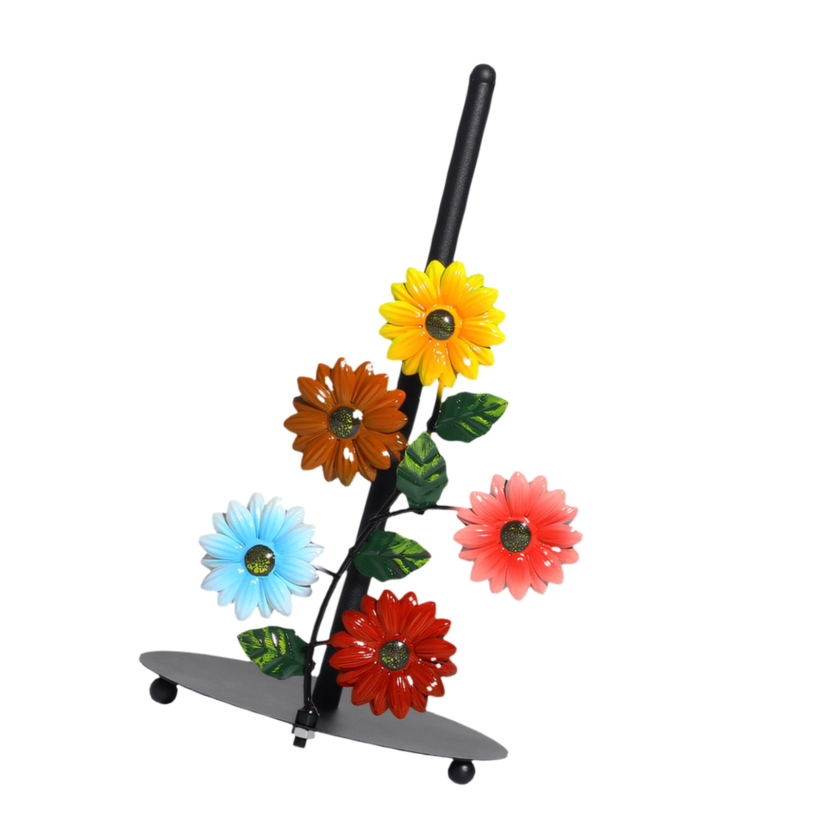 Wall Mounted Sunflowers Paper Towel Holder Artistic Themed Tissue Paper Stand for Kitchen and Bathroom Storage Towel Storage Rack