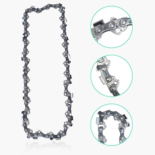 Miniatura 4 de Adefol Paquete de 2 cadenas de sierra de motosierra de 8 pulgadas para DeWalt DCPS620 DCPS620B DCPS620M1 20V MAX XR Sierra de poste 34DL 043