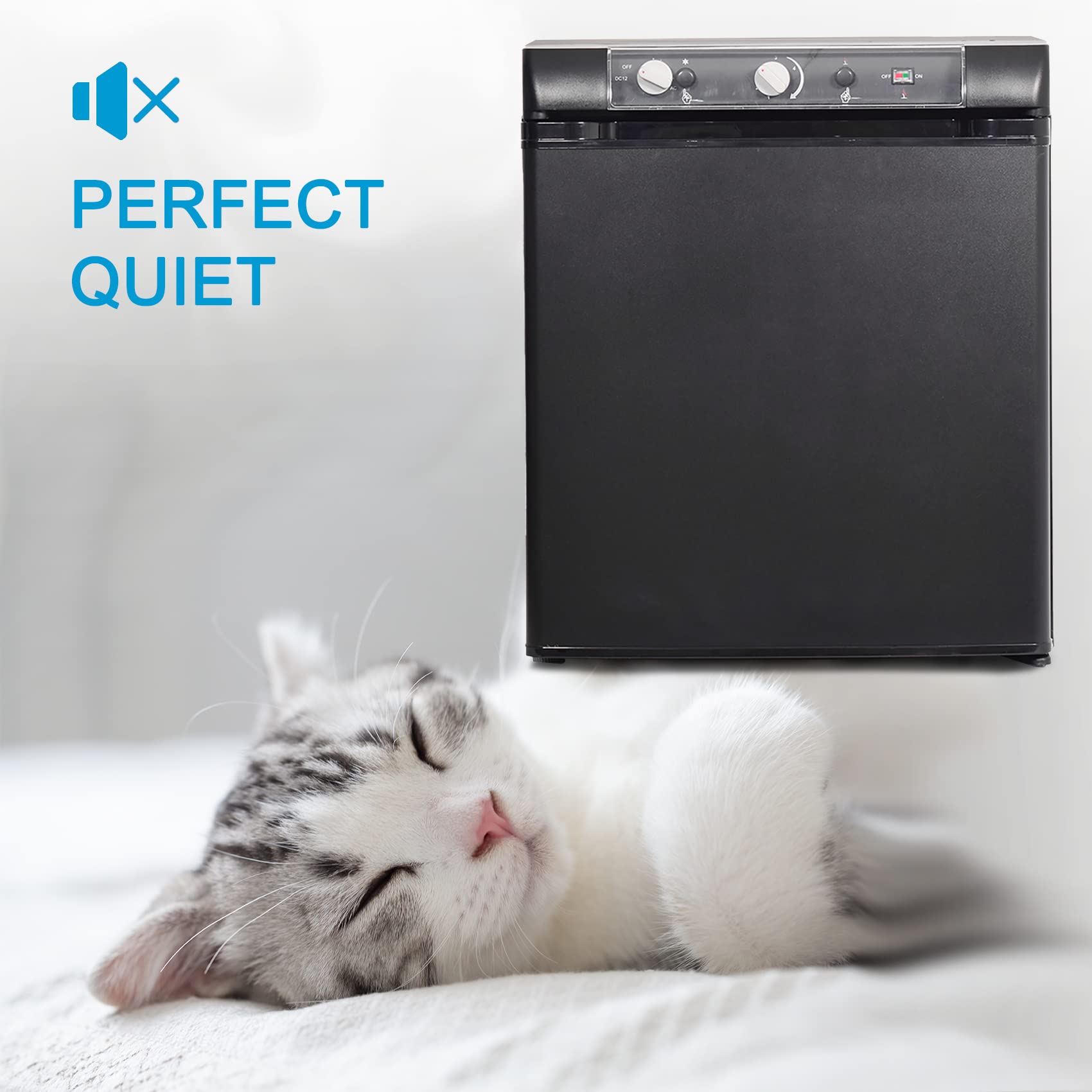 Buy Techomey Propane Refrigerator for camper, Propane Fridge 1.4 Cu.Ft