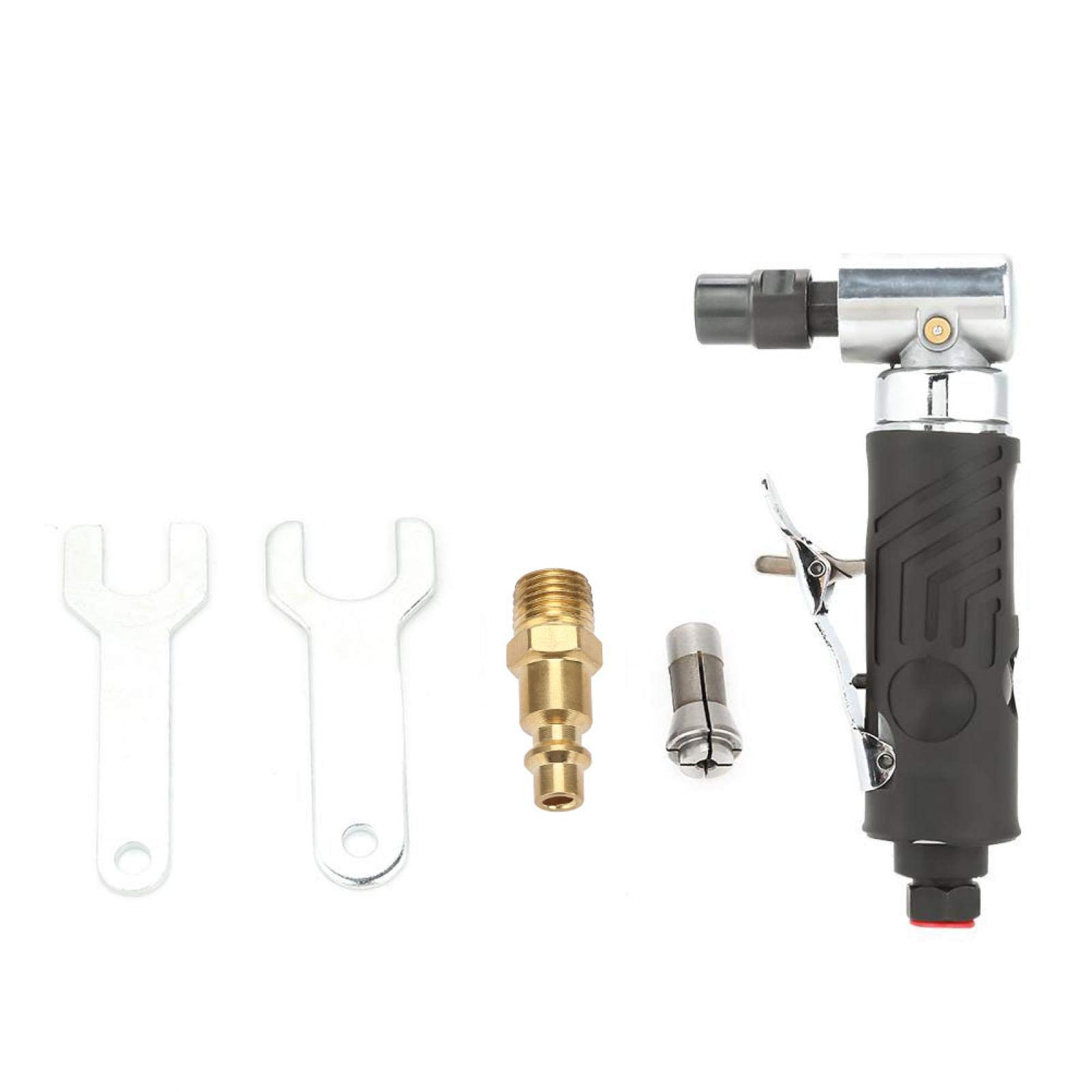 Air Die Grinder,AG-315 1/4BSP Right Angle 2000RPM Lightweight Power Tool Mini Right Angle Air Die Grinder 90 Degree Die Grinder Grinder Tool Ergonomic Grip,for Grinding Trimming Polishing