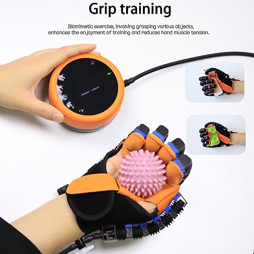 Miniatura 5 de Guantes de robot de rehabilitación, dispositivo de recuperación de mano de golpe, equipo de terapia de accidente cerebrovascular para adultos, 5