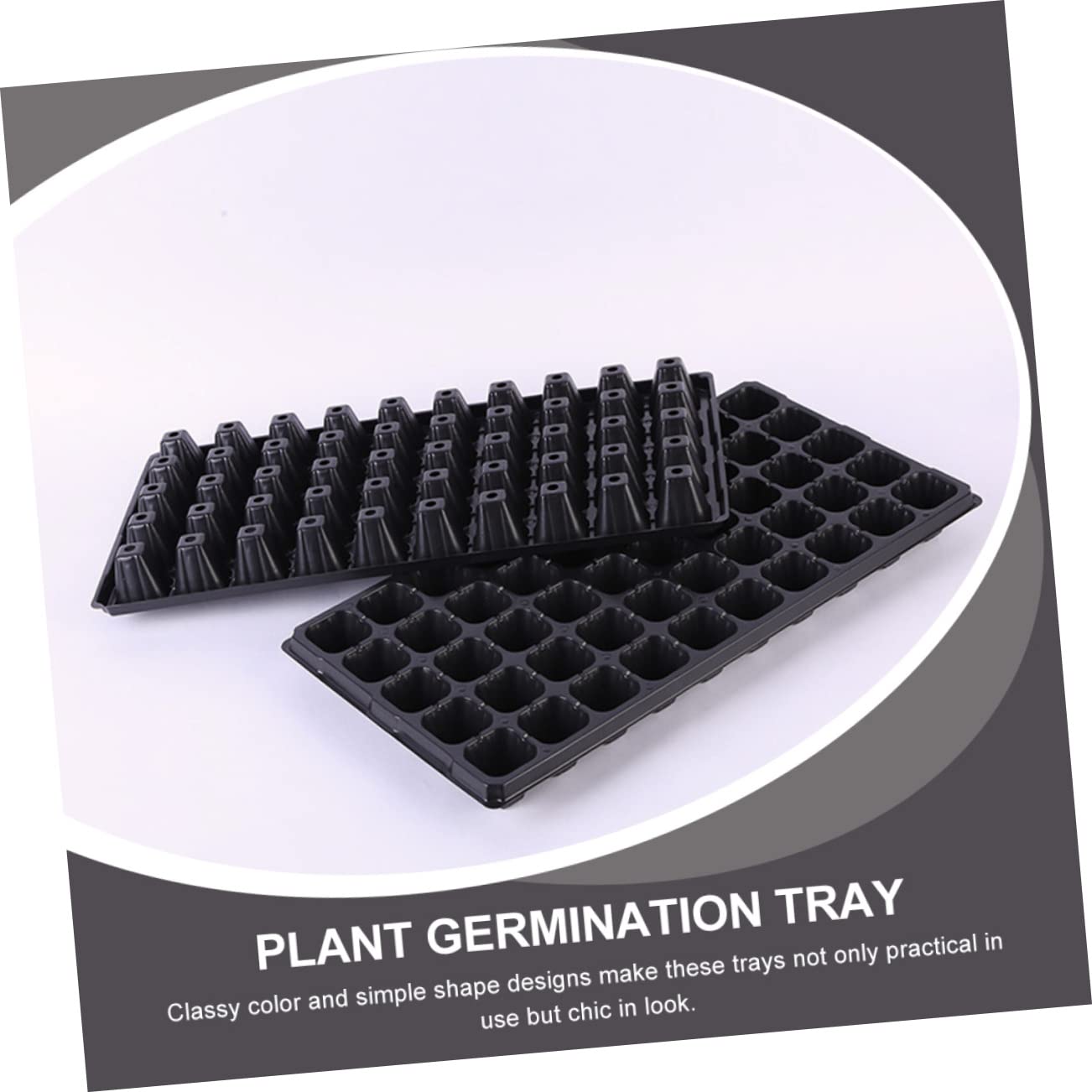 Plateau De Germination pour Plantes Multi-Fentes en Plastique Plateau De Semis Support De Culture Intérieur Extérieur