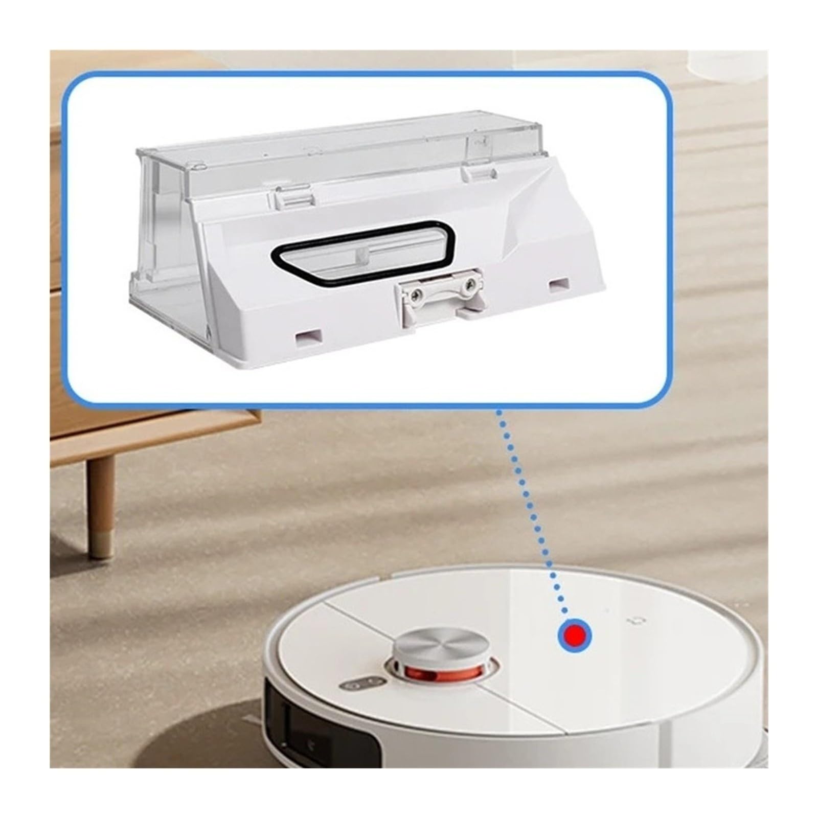 Kits De Filtros Caja Cubo Polvo, Compatible Con Xiaomi,S5 S50 S51 S52 S55 S6 T6, Piezas Accesorios Robot Aspirador(2pcs)