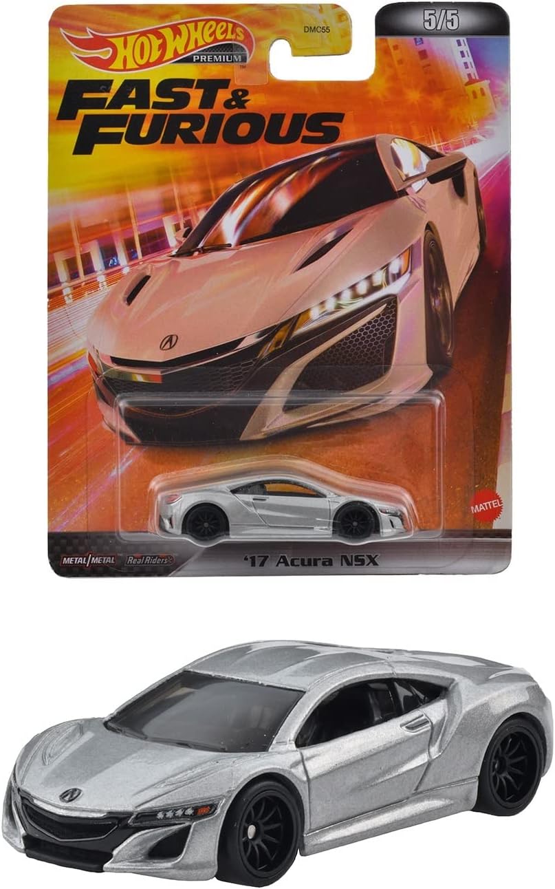 Mattel Hot Wheels Fast and Furious 17 Acura NSX '17 Acura NSX HCP30 Retro Entertainment Mobil Keren Spesial untuk Semua!