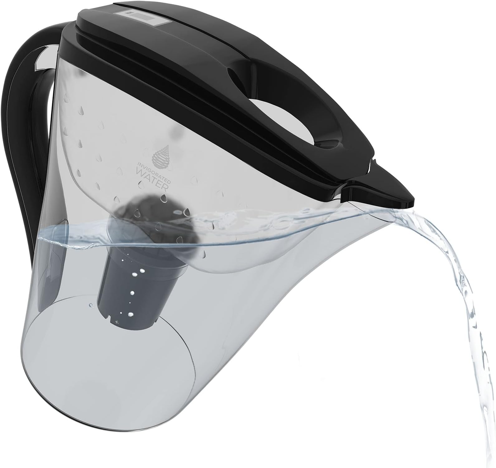 Invigorated WaterpH Restore Alkaline Filter Jug with Our Long-Life PH001 Filter – Alkaline Filter Purifier – Filtration Pitcher System – High pH Alkaline Machine, 118oz, 3.5L(Black)