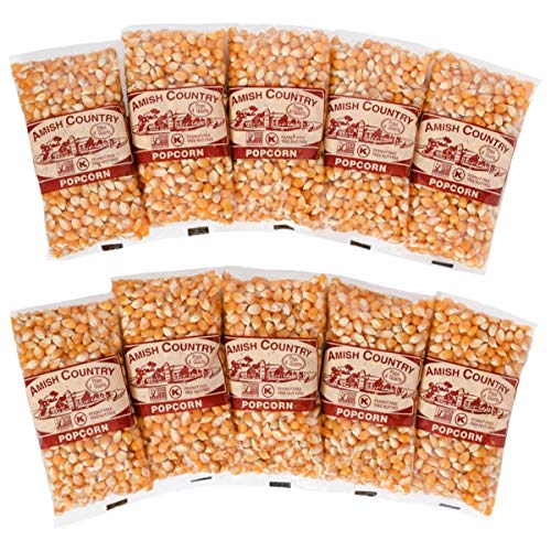 Amish Country Popcorn 2 lb Bag Mushroom Popcorn Kernels Old Fashioned with Recipe Guide