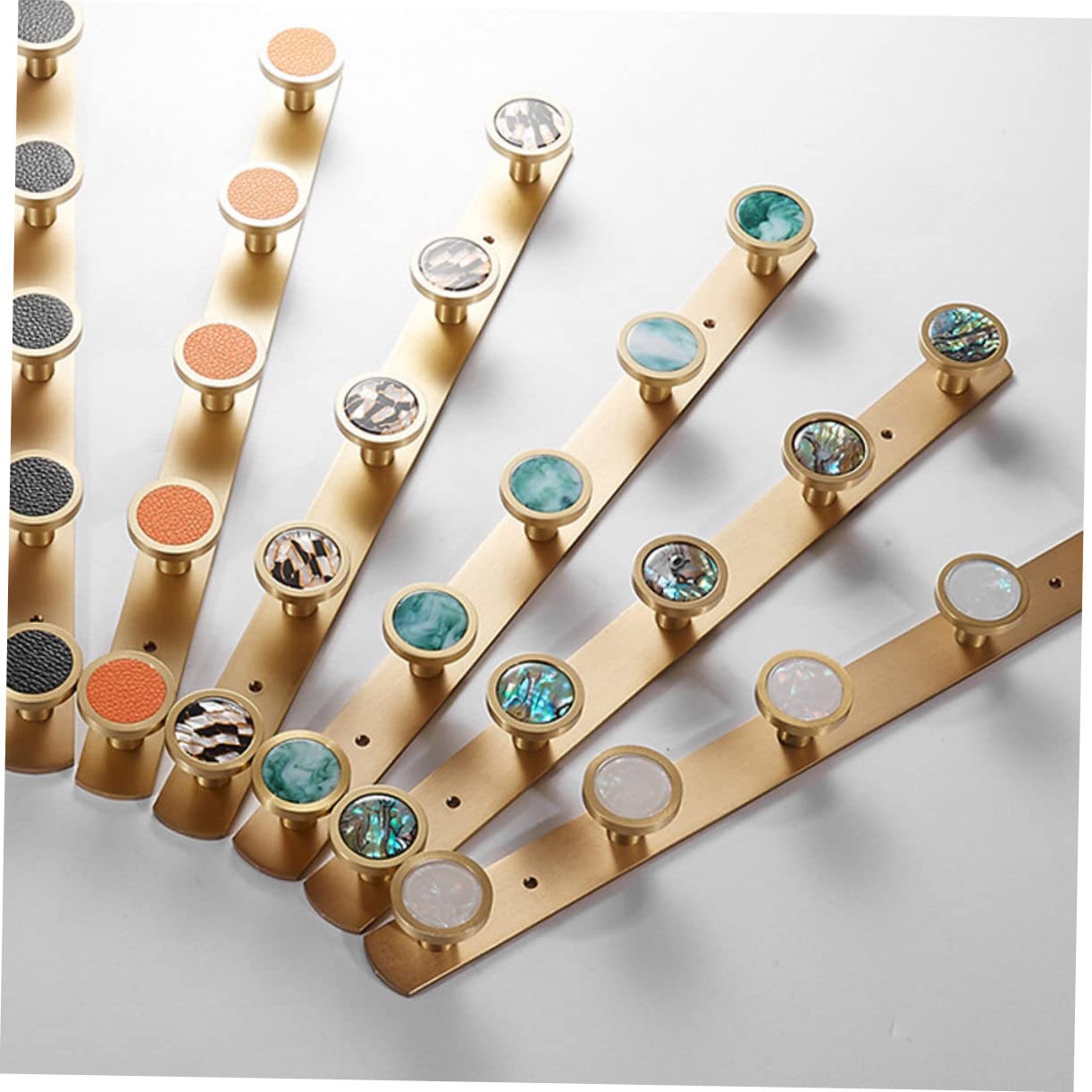 TOPBATHY 1pezzi Gancio da Parete in Ottone Stile Nordico Ganci Neri per Appendere Cappelli e Vestiti Elevata Capacità di Carico Decorazione Artistica per Casa