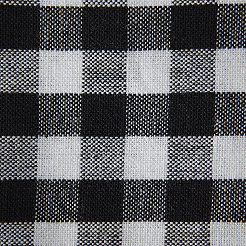 DII Cotton Napkin Set Machine Washable Everyday Basic, 20x20, Black & White Gingham, 4 Count - Image 6