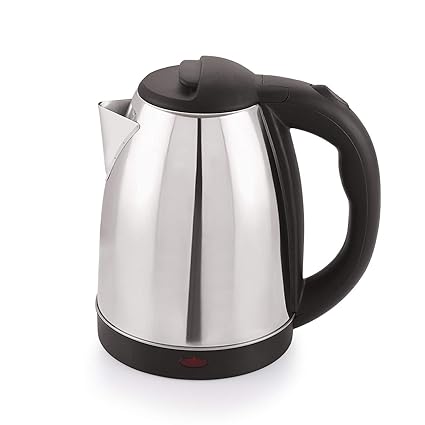 Generic KET-030 Stainless Steel Electric Kettle Multipurpose Extra Large Cattle Electric with Handle Hot Water Tea Coffee Maker Water Boiler, Boiling Milk (Black, 2 Liter)