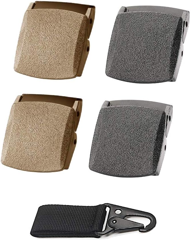 2pcs Plastic Buckles 1pcs Keychain Holder for Military Tactical Nylon Men Belt