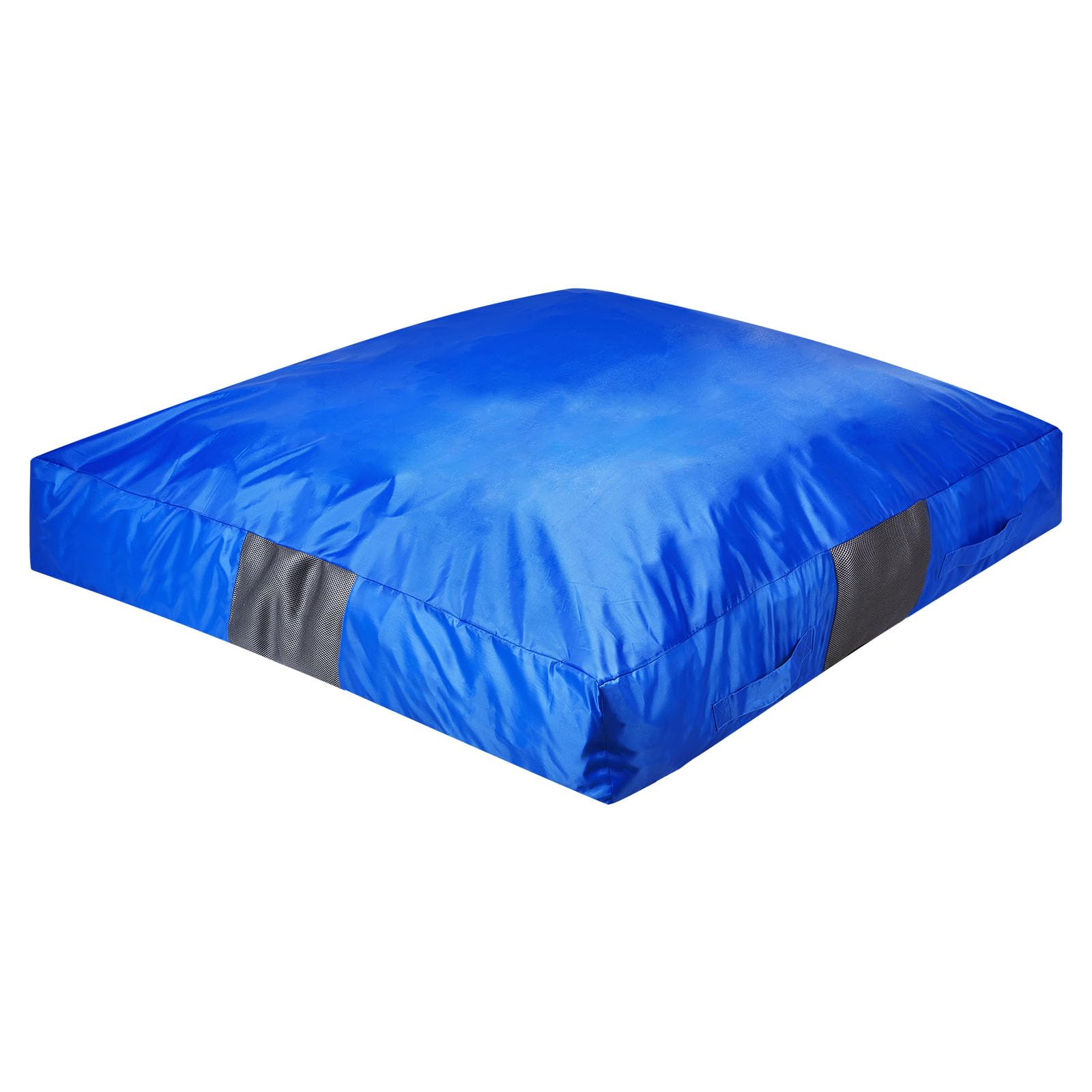 VEVOR Crashpad 150 x 150 cm, Kindermatte mit Schaumstoffblöcken & Waschbarem Bezug, Weiche Schaumstoff-Landezone, Fallschutzmatte, Ausstattung für Sinnesräume zum Springen Entspannen Spielen Blau