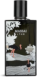 عطر ماساي ليذر او دي بارفان، عطر يدوم طويلًا للنساء والرجال، رائحة منعشة من إبراهيم القرشي، عبوة سعة 75 مل