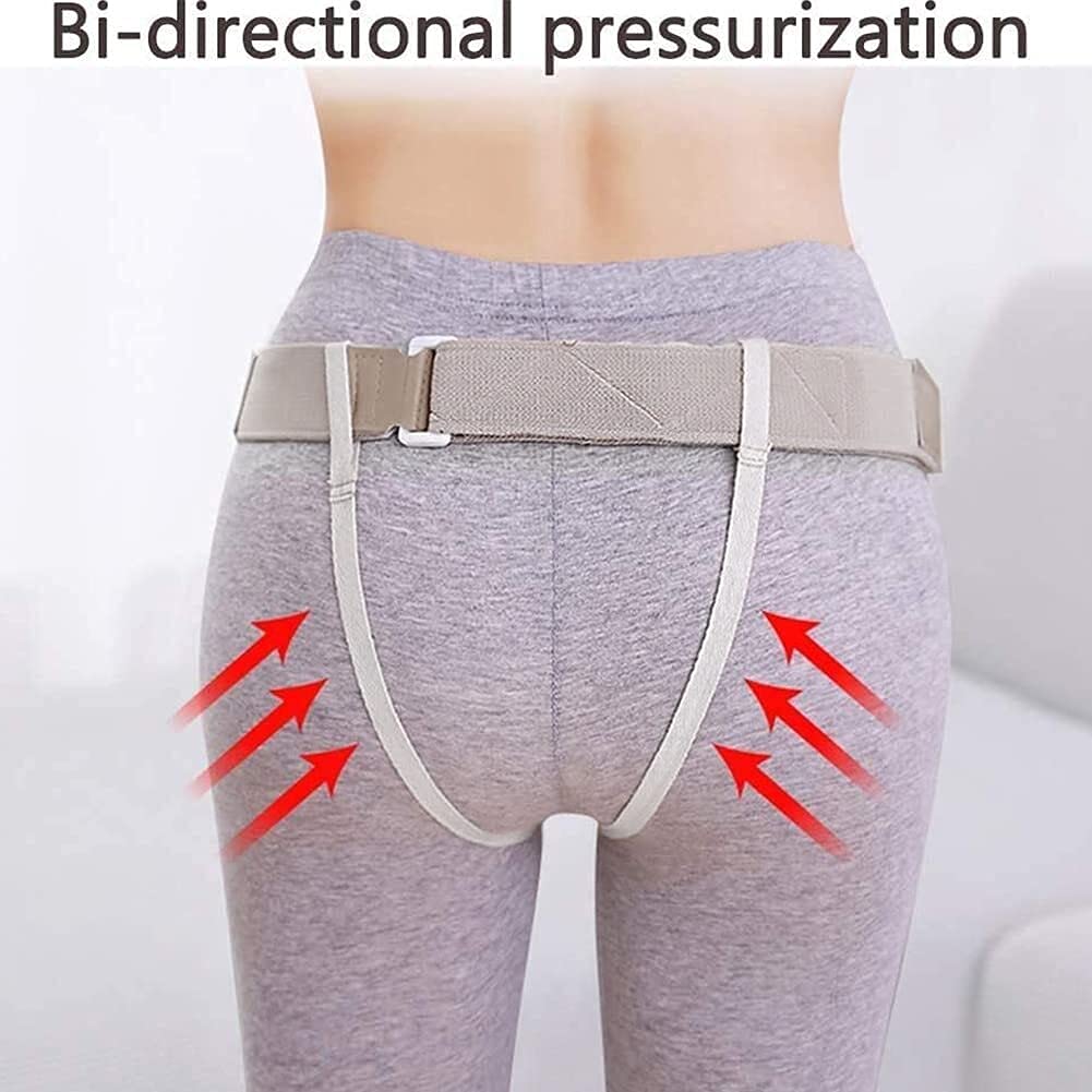 Cinturón para Hernia - Braguero de Soporte para Hernia para Hernia inguinal Simple o Doble o Deportiva - Cinturón de Soporte para Hernia inguinal - Dos Almohadillas de compresión extraíbles